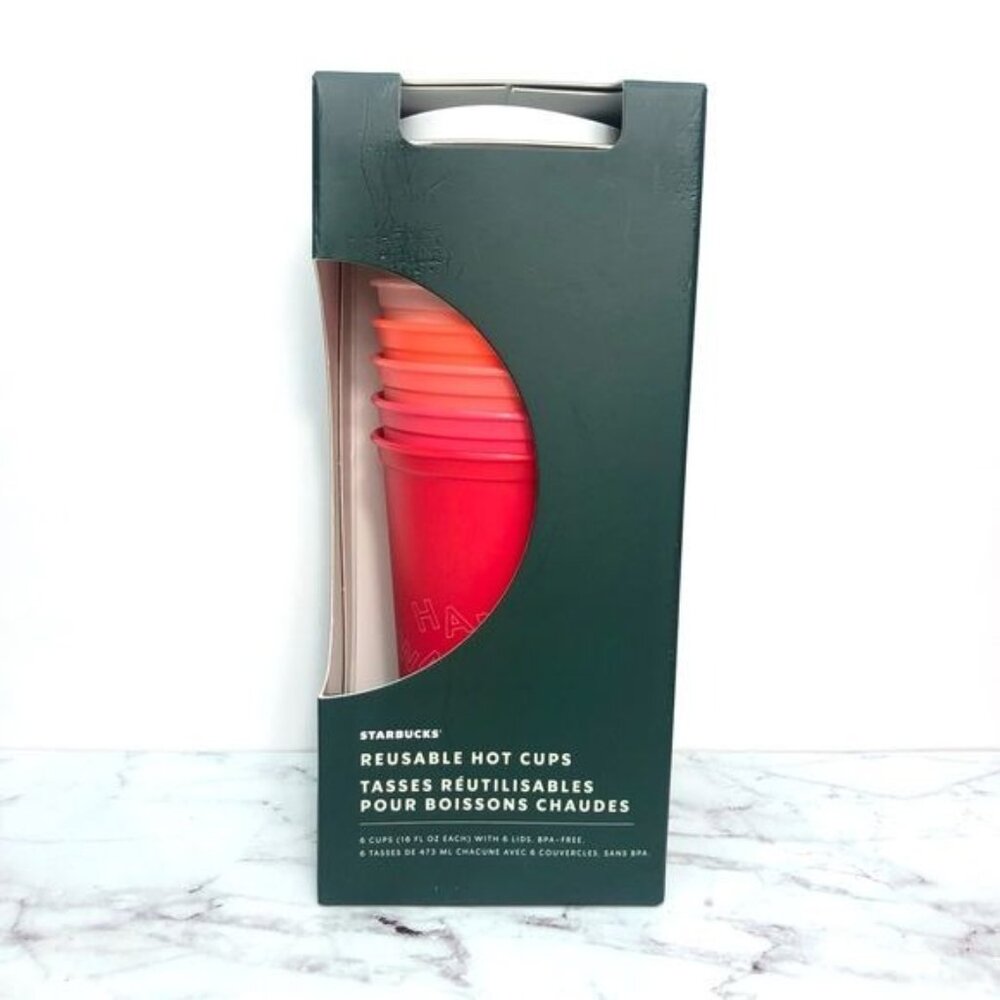 NWT Starbucks 16 Oz Reusable Holiday Hot Cups - Limited Edition - Picture 2 of 8